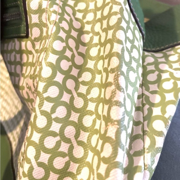 Coach vintage CC signature print canvas satchel handbag - Picture 9 of 9